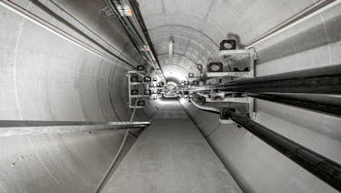View of the underground gallery.