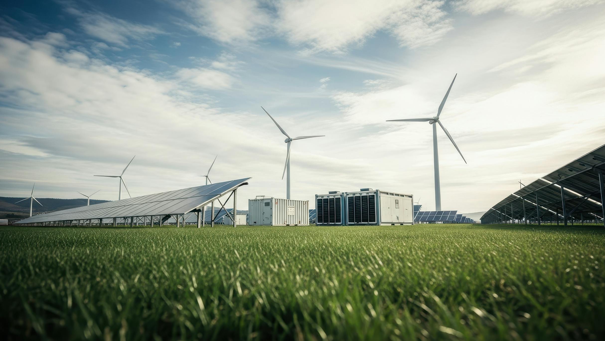 Solar power plants, wind farms and batteries: new players in the energy system