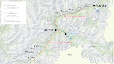 General site plan Pradella – La Punt