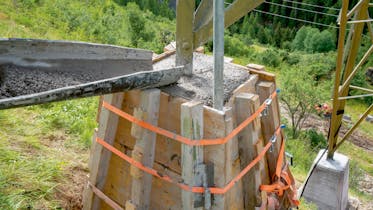 Rénovation des fondations des pylônes