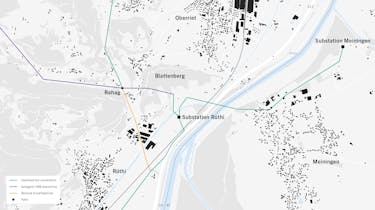General site plan substation Rüthi
